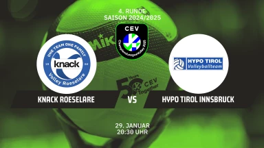 CL Männer: Knack ROESELARE vs. Hypo Tirol INNSBRUCK