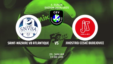 CL Männer: SAINT-NAZAIRE VB Atlantique vs. Jihostroj ČESKÉ BUDĚJOVICE