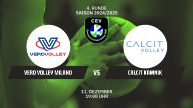 CL Frauen: Numia Vero Volley MILANO vs. Calcit KAMNIK