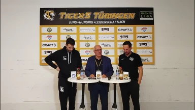 Pressekonferenz | Tigers Tübingen - PS Karlsruhe LIONS