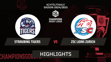 CHL: Straubing Tigers vs. ZSC Lions Zurich | Highlights, Achtelfinale