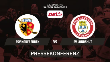 DEL2: ESV Kaufbeuren vs. EV Landshut | Pressekonferenz