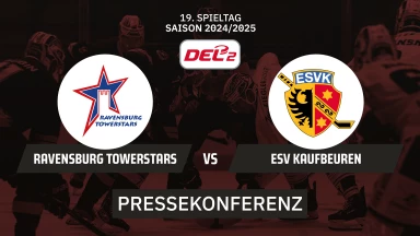 DEL2: Ravensburg Towerstars vs. ESV Kaufbeuren I Pressekonferenz