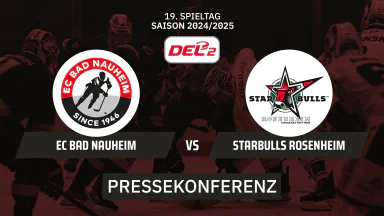 DEL2: EC Bad Nauheim vs. Starbulls Rosenheim I Pressekonferenz