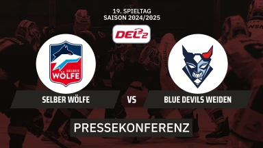 DEL2: Selber Wölfe vs. Blue Devils Weiden I Pressekonferenz