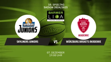 ProB Süd: SKYLINERS Juniors vs. VR-Bank Würzburg Baskets Akademie