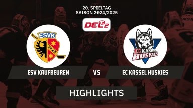 DEL2: ESV Kaufbeuren vs. EC Kassel Huskies | Highlights