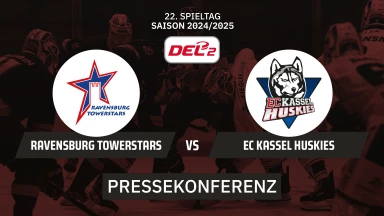 DEL2: Ravensburg Towerstars vs. EC Kassel Huskies I Pressekonferenz