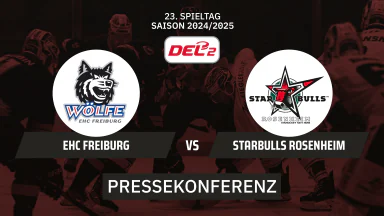 DEL2: EHC Freiburg vs. Starbulls Rosenheim I Pressekonferenz