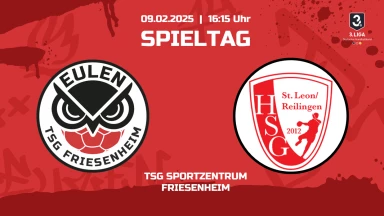 3. Liga Frauen: Staffel Süd: TSG Friesenheim vs. HSG St. Leon/ Reilingen