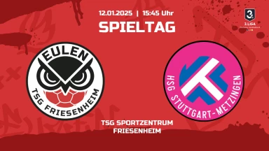 3. Liga Frauen: Staffel Süd: TSG Friesenheim vs. HSG Stuttgart-Metzingen II