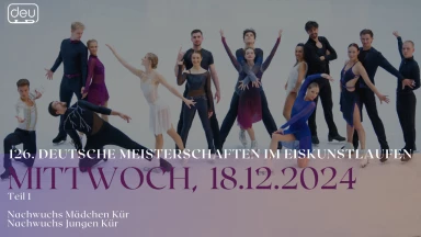 126. Deutsche Meisterschaften im Eiskunstlauf Tag 3 Teil 1