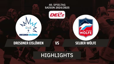 DEL2: Dresdner Eislöwen vs. Selber Wölfe | Highlights