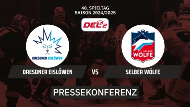 DEL2: Dresdner Eislöwen vs. Selber Wölfe I Pressekonferenz