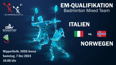 Badminton EM-Qualifikation Norwegen vs Italien