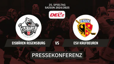 DEL2: Eisbären Regensburg vs. ESV Kaufbeuren I Pressekonferenz