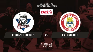 DEL2: EC Kassel Huskies vs. EV Landshut