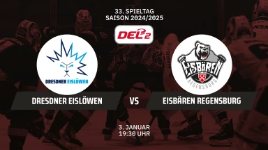 DEL2: Dresdner Eislöwen vs. Eisbären Regensburg
