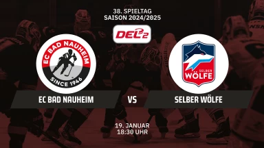 DEL2: EC Bad Nauheim vs. Selber Wölfe