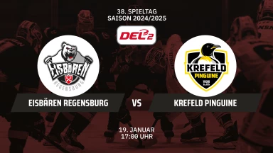 DEL2: Eisbären Regensburg vs. Krefeld Pinguine