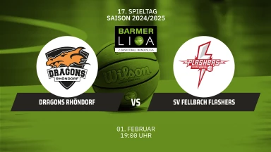ProB Süd: Dragons Rhöndorf vs. SV Fellbach Flashers
