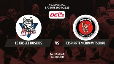 DEL2: EC Kassel Huskies vs. Eispiraten Crimmitschau
