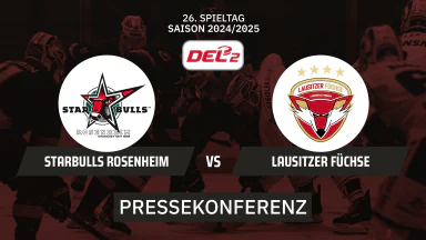 DEL2: Starbulls Rosenheim vs. Lausitzer Füchse I Pressekonferenz