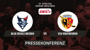 DEL2: Blue Devils Weiden vs. ESV Kaufbeuren | Pressekonferenz