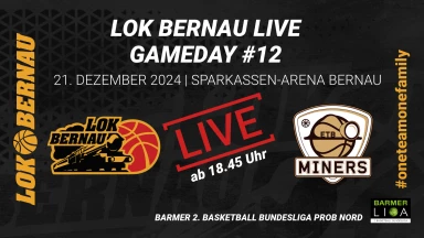 LOK BERNAU vs ETB MINERS | Barmer 2. Basketball Bundesliga ProB Nord