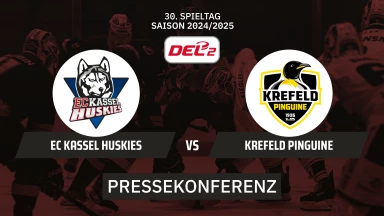 DEL2: EC Kassel Huskies vs. Krefeld Pinguine I Pressekonferenz