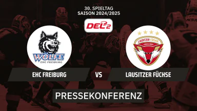 DEL2: EHC Freiburg vs. Lausitzer Füchse I Pressekonferenz
