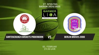 ProB Nord: Gartenzaun24 Baskets Paderborn vs. Berlin Braves 2000