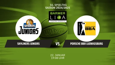 ProB Süd: SKYLINERS Juniors vs. Porsche BBA Ludwigsburg