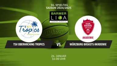 ProB Süd: TSV Oberhaching Tropics vs. VR-Bank Würzburg Baskets Akademie