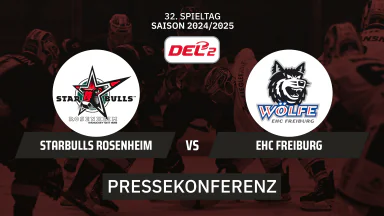 DEL2: Starbulls Rosenheim vs. EHC Freiburg I Pressekonferenz