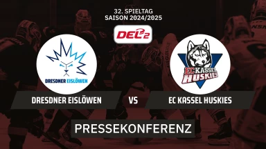 DEL2: Dresdner Eislöwen vs. EC Kassel Huskies I Pressekonferenz