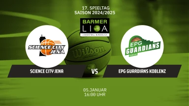 ProA: Science City Jena vs. EPG Guardians Koblenz