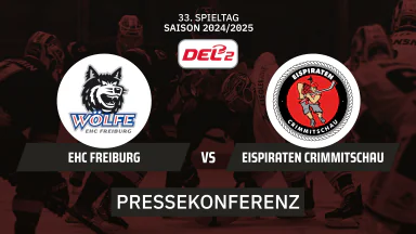 DEL2: EHC Freiburg vs. Eispiraten Crimmitschau I Pressekonferenz