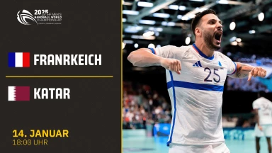 WM der Männer: Frankreich vs. Katar - Gruppe C - kommentiert von Dennis Baier & Paul Drux