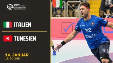 WM der Männer: Italien vs. Tunesien - Gruppe B