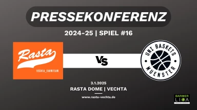 PK: RASTA Vechta II - Uni Baskets Münster 83:85 (3.1.25)