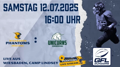GFLJ U20 Wiesbaden Phantoms vs. Schwäbisch Hall Unicorns