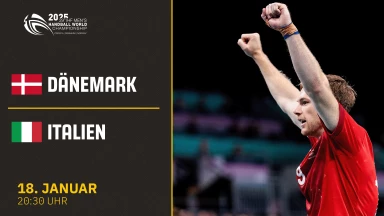 WM der Männer: Dänemark vs. Italien- Gruppe B