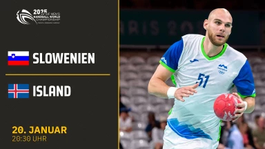 WM der Männer: Slowenien vs. Island - Gruppe G
