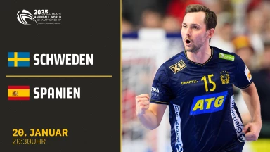WM der Männer: Schweden vs. Spanien - Gruppe F - mit englischem Kommentar