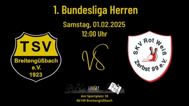 1. Bundesliga 120 Männer: TSV Breitengüßbach -  SKV Rot-Weiß Zerbst
