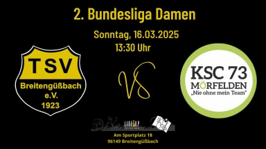 2. Bundesliga 120 Damen: TSV Breitengüßbach - KSC Mörfelden