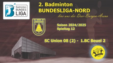 2. Badminton BL-NORD: SC Union 08 Lüdinghausen (2) - 1. BC Beuel 2 - Court 2