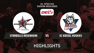 DEL2: Starbulls Rosenheim vs. EC Kassel Huskies I Highlights