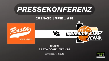 PK: RASTA Vechta II - Science City Jena 84:112 (12.1.25)